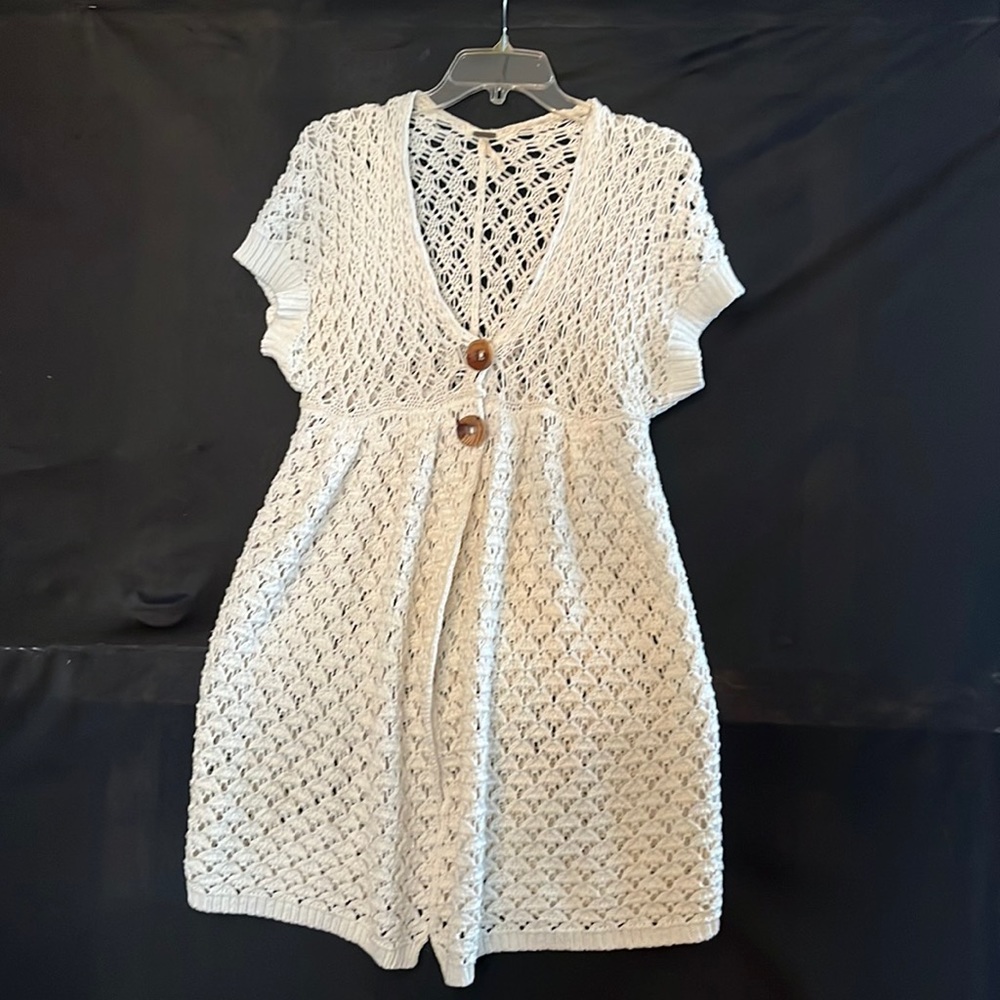 Free People crochet sweater size M